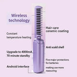 Wireless Portable Hair Straightener