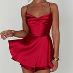 Backless Satin Dress