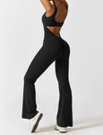 Viral Scrunch Butt Flare Jumpsuit