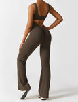 Viral Scrunch Butt Flare Jumpsuit