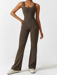 Viral Scrunch Butt Flare Jumpsuit