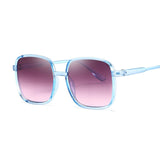 Vintage Square Retro Candy Pink Sunglasses