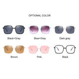 Vintage Square Retro Candy Pink Sunglasses