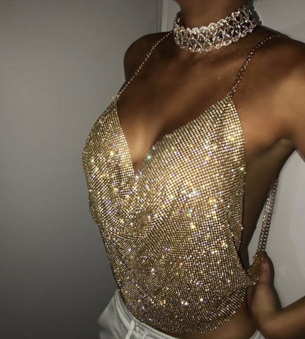 Crystal Top | Gold
