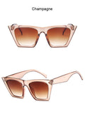 Cat Eye Sunglasses Women Square Oversized Shades