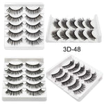 5 Pair 3D Faux eyelashes False Eyelashes