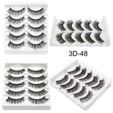 5 Pair 3D Faux eyelashes False Eyelashes