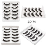 5 Pair 3D Faux eyelashes False Eyelashes