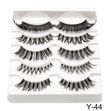 Feme 5 Pair 3D Hair False Eyelashes