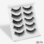 Feme 5 Pair 3D Hair False Eyelashes