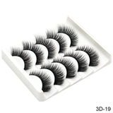 Feme 5 Pair 3D Hair False Eyelashes