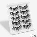 Feme 5 Pair 3D Hair False Eyelashes