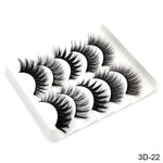 Feme 5 Pair 3D Hair False Eyelashes