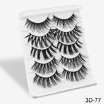 Feme 5 Pair 3D Hair False Eyelashes