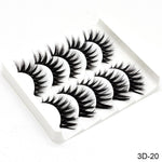 Feme 5 Pair 3D Hair False Eyelashes