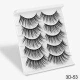 Feme 5 Pair 3D Hair False Eyelashes