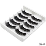 Feme 5 Pair 3D Hair False Eyelashes