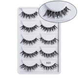 Feme 5 Pair 3D Hair False Eyelashes