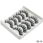 Feme 5 Pair 3D Hair False Eyelashes