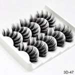 Feme 5 Pair 3D Hair False Eyelashes