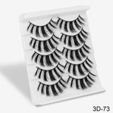 Feme 5 Pair 3D Hair False Eyelashes