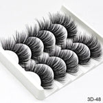 Feme 5 Pair 3D Hair False Eyelashes