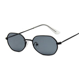Pink Hexagon Mirror Sunglasses