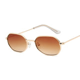 Pink Hexagon Mirror Sunglasses