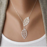 Golden Leaves Chain Necklace