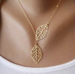 Golden Leaves Chain Necklace