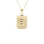 Gold Block Necklace