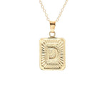 Gold Block Necklace