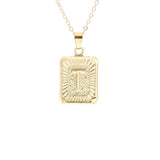 Gold Block Necklace