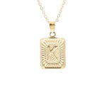 Gold Block Necklace