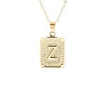 Gold Block Necklace