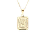 Gold Block Necklace