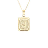 Gold Block Necklace