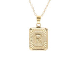 Gold Block Necklace