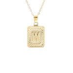 Gold Block Necklace