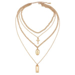 Multilayer Mary Necklace