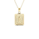 Gold Block Necklace