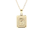 Gold Block Necklace