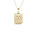 Gold Block Necklace