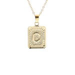 Gold Block Necklace