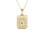 Gold Block Necklace