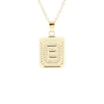 Gold Block Necklace