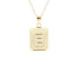 Gold Block Necklace