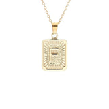 Gold Block Necklace