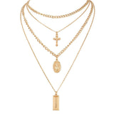 Multilayer Mary Necklace