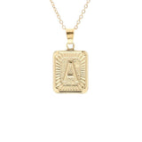 Gold Block Necklace